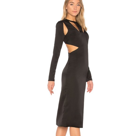 Fame and Partners Black Ophelia Cutout Dress - Picture 2 of 8